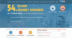 Desktop Screenshot of diyabetkongresi.org