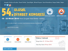 Tablet Screenshot of diyabetkongresi.org